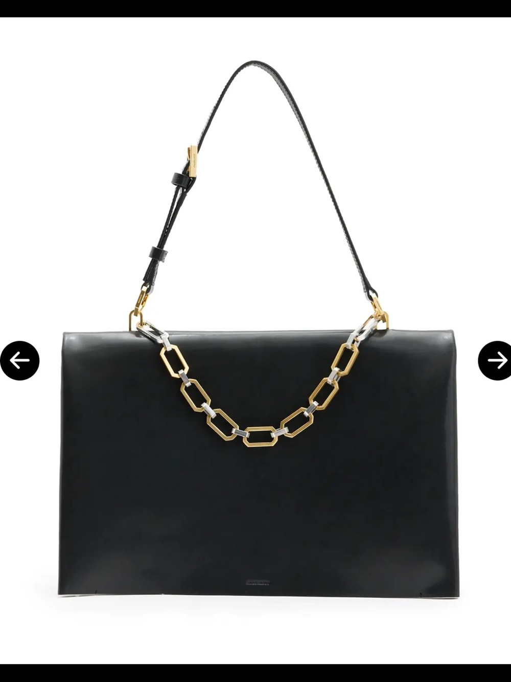 NWT All Saints Luca Shoulder Bag Black